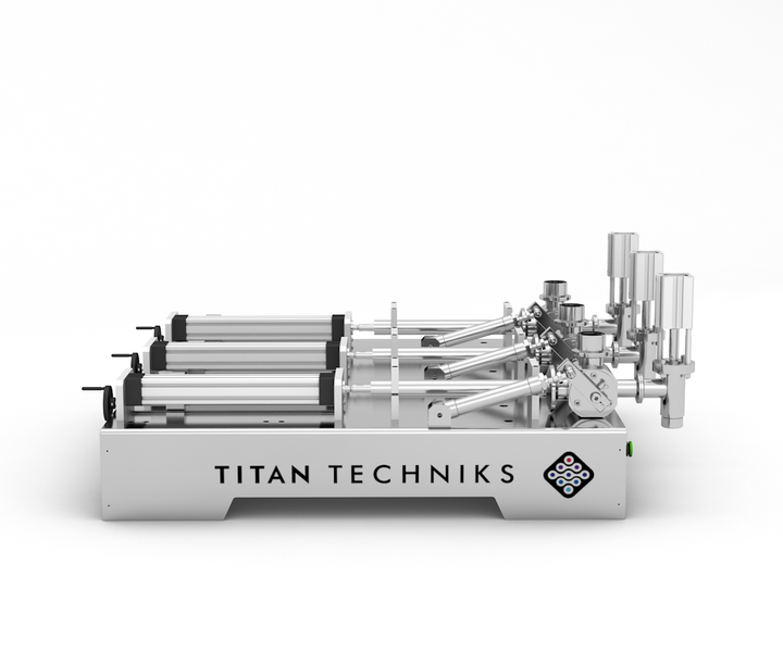 Дозатор Пюре Майонезу 10 - 100 мл трипоршневий TTPF-3/10-100 пневматичний Titan Dispenser TTPF-3/10-100 фото