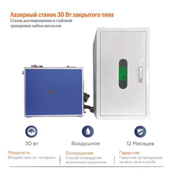 Лазер для маркування закритого типу 80 w JPT Raucus Max 1684949993 фото